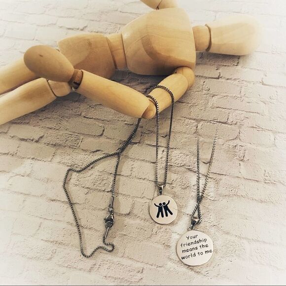 Friendship Sterling Silver Necklace - Picture 1 of 7